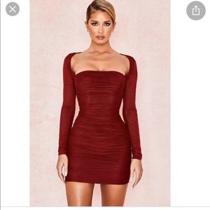 House of CB Valentina Red Dress XS